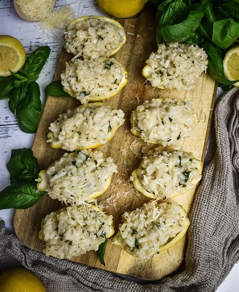 Lemon Risotto Served in a Lemon Cup - calories, carbs, nutrition