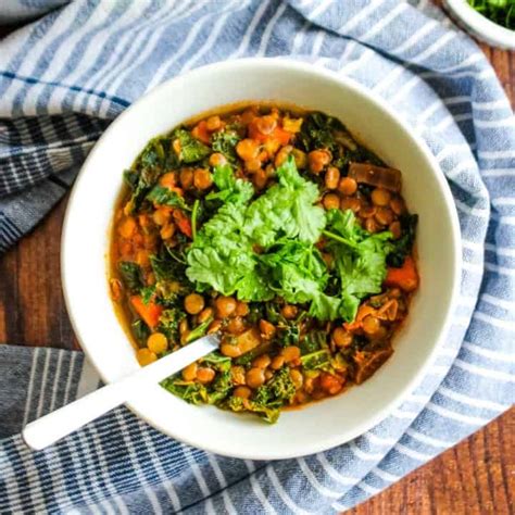 Lentil and Kale Soup - calories, carbs, nutrition