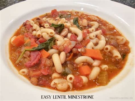 Lentil Minestrone with Macaroni - calories, carbs, nutrition