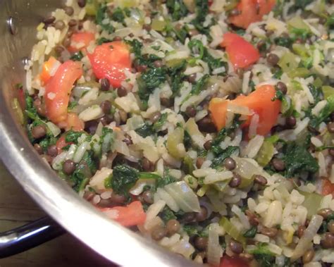 Lentil, Rice & Spinach Pilaf - calories, carbs, nutrition