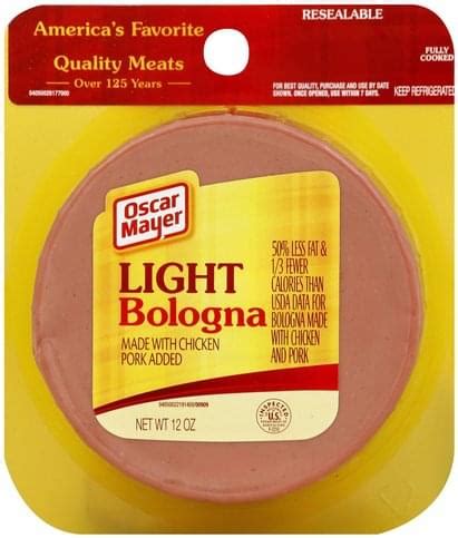 Light Bologna - calories, carbs, nutrition