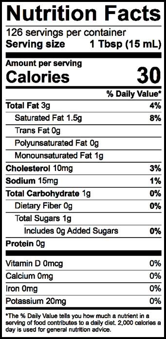 Light Cream - calories, carbs, nutrition