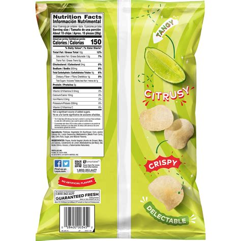 Limon Chips - calories, carbs, nutrition