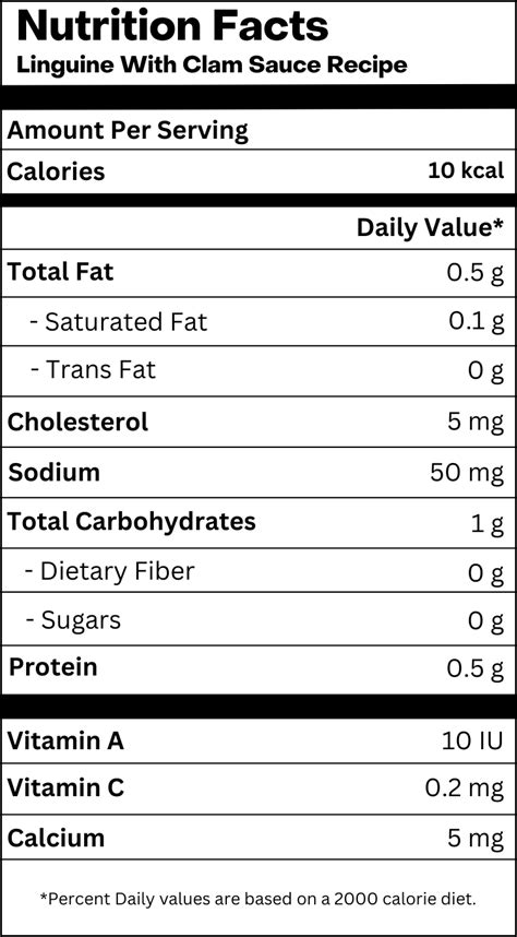 Linguine with Clam Sauce - calories, carbs, nutrition
