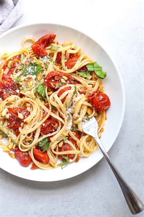 Linguine with Tomato & Basil - calories, carbs, nutrition