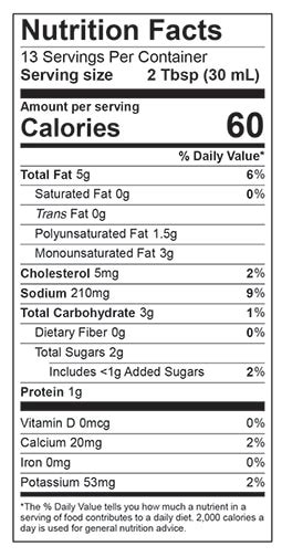 Lite Salsa Ranch - calories, carbs, nutrition