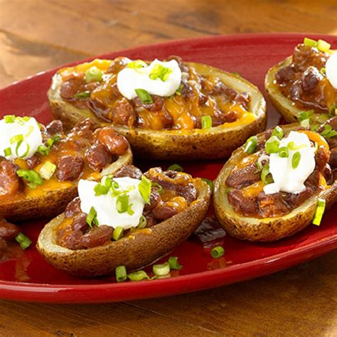 Loaded Chili Cheese Potato Skins (1) - calories, carbs, nutrition