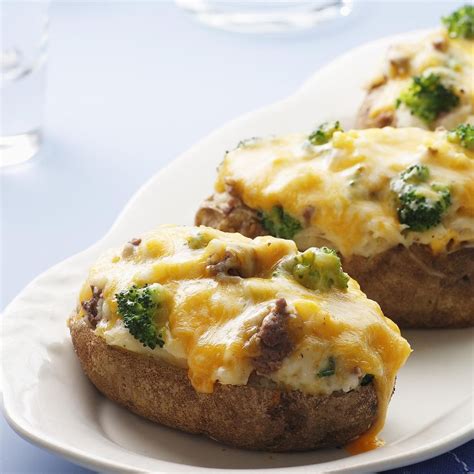 Loaded Twice Baked Potatoes - calories, carbs, nutrition