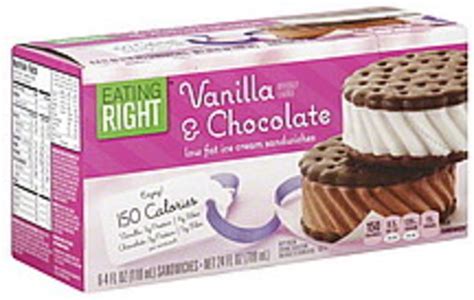 Low Fat Ice Cream Sandwich - calories, carbs, nutrition