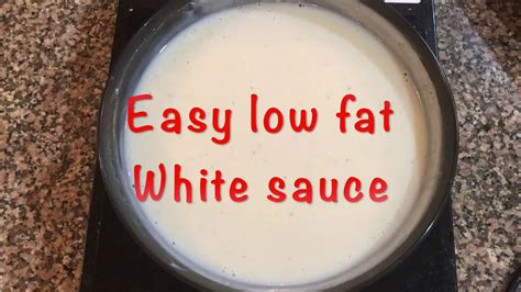 Low Fat White Sauce - calories, carbs, nutrition