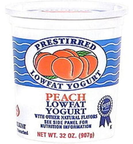 Lowfat Yogurt - Peach - calories, carbs, nutrition