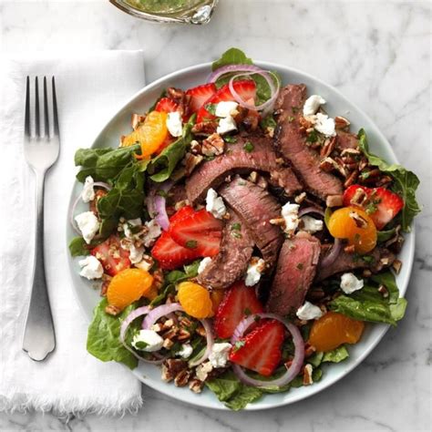 Mandarin Steak Salad Plate - calories, carbs, nutrition