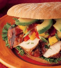 Mango and Avocado Chicken Ciabatta - calories, carbs, nutrition