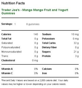 Mango and Cream Yogurt - calories, carbs, nutrition