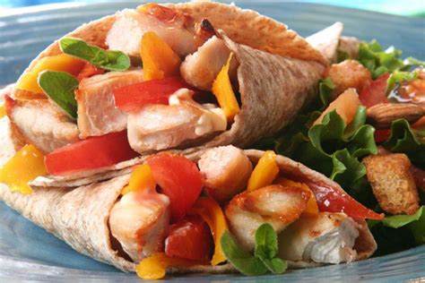 Mango Chicken Wrap - calories, carbs, nutrition