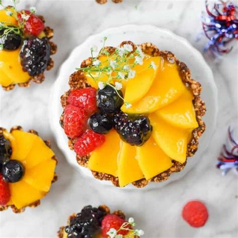 Mango Fruit Tart - calories, carbs, nutrition