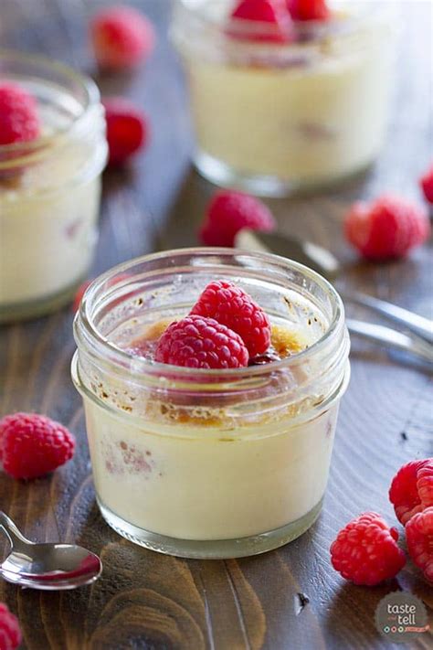 Mango Green Tea Creme Brulee Fresh Raspberries - calories, carbs, nutrition