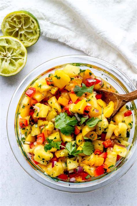 Mango Pineapple Salsa - calories, carbs, nutrition