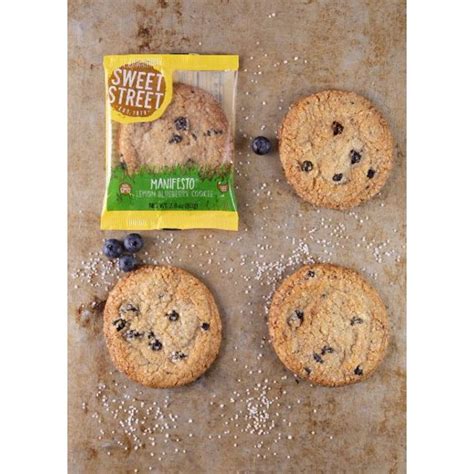 Manifesto Lemon Blueberry Cookies - calories, carbs, nutrition