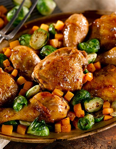 Maple Chicken with Squash and Sprouts - calories, carbs, nutrition