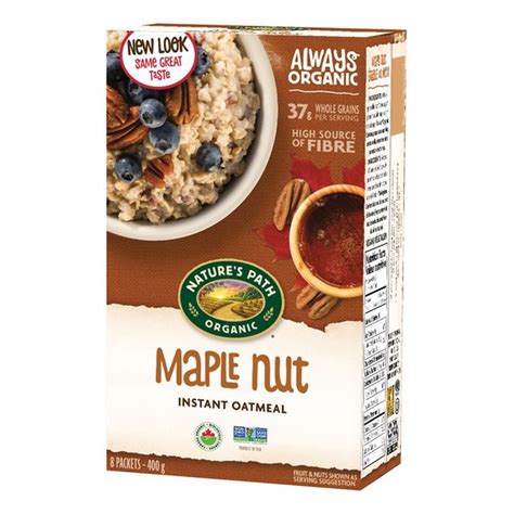Maple Nut Oatmeal - calories, carbs, nutrition
