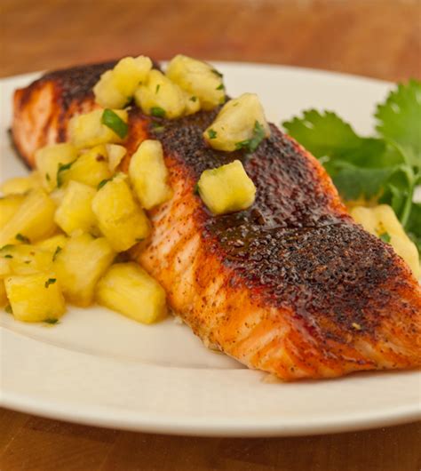 Maple Pineapple Soy Salmon - calories, carbs, nutrition