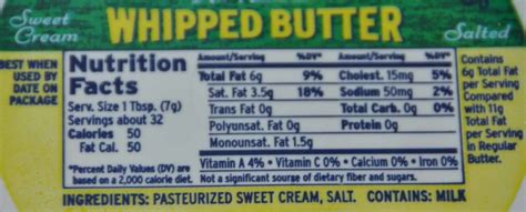 Margarine Whipped 2 Tbsp - calories, carbs, nutrition