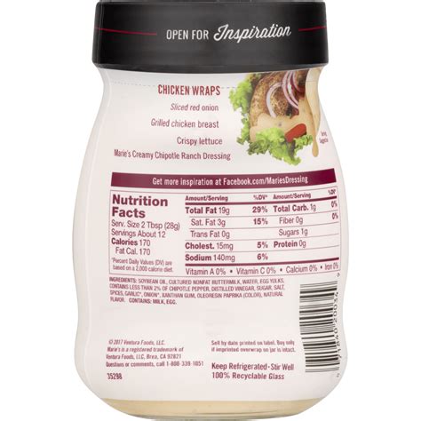 Maries - calories, carbs, nutrition