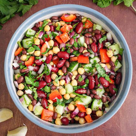 Marinated Bean Salad with Cumin, Vegan - calories, carbs, nutrition