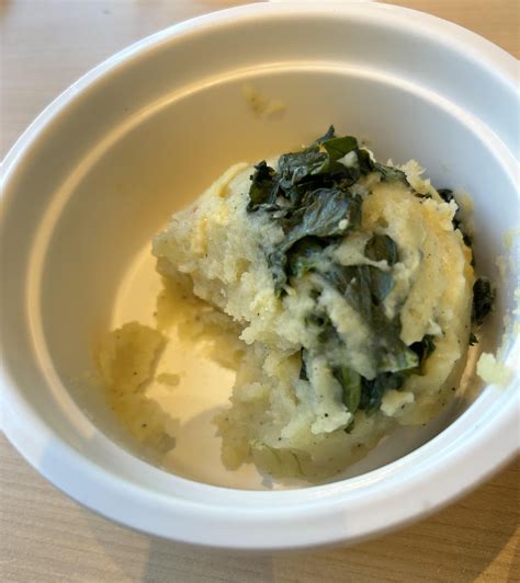 Mashed Potato with Spinach - calories, carbs, nutrition