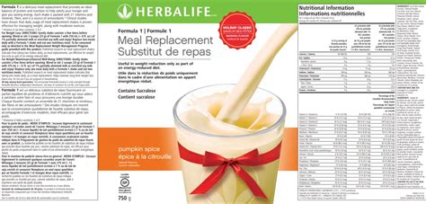 Meal Replacement Shake - Pumpkin Spice - calories, carbs, nutrition