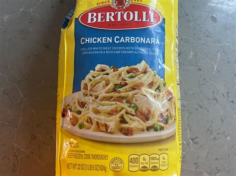 Meals - Chicken Carbonara - calories, carbs, nutrition