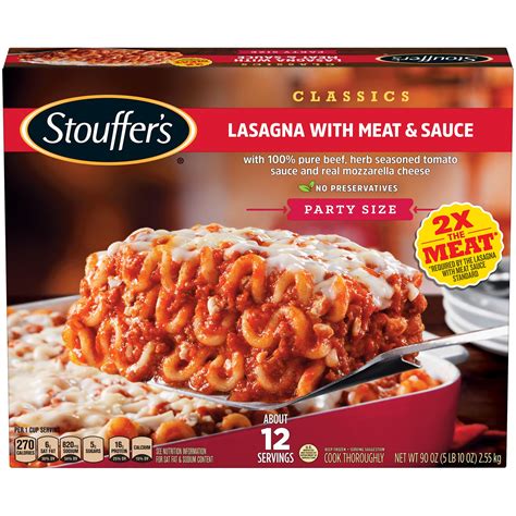 Meat & Sauce Lasagna - calories, carbs, nutrition