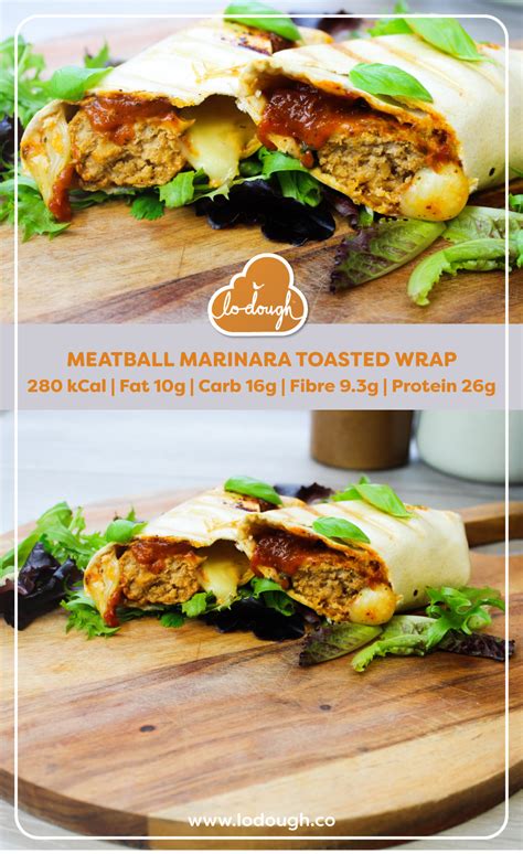 Meatball Marinara Wrap - calories, carbs, nutrition