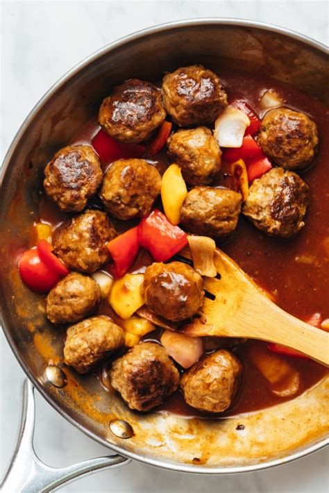 Meatballs Sweet & Sour Beef Mushroom & Pork Plate - calories, carbs, nutrition