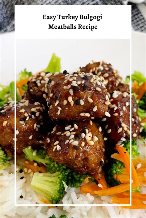 Meatballs Turkey Bulgogi Rice & Broccoli - calories, carbs, nutrition