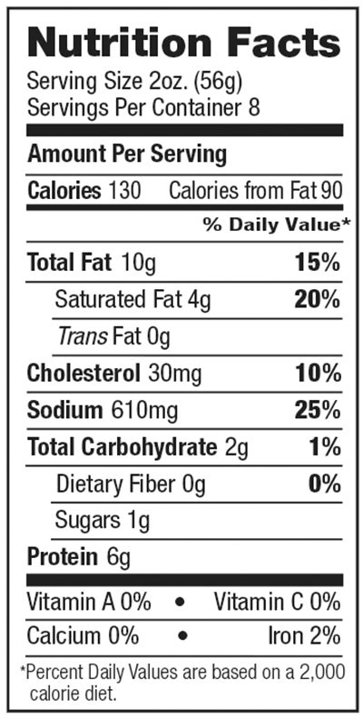 Meatless Deli Bologna - calories, carbs, nutrition