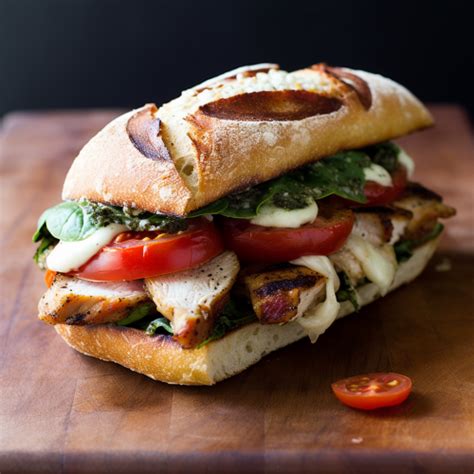 Mediterranean Chicken Sandwich - calories, carbs, nutrition