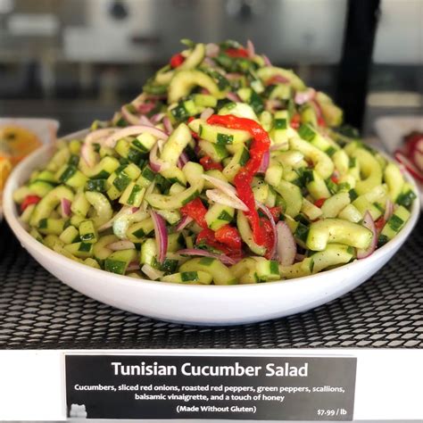 Mediterranean Deli Tunisian Cucumber Salad - calories, carbs, nutrition