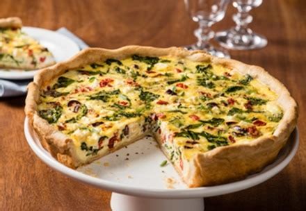 Mediterranean Quiche - calories, carbs, nutrition