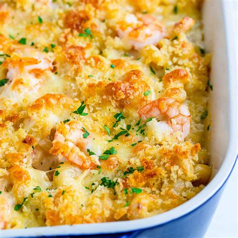 Mediterranean Shrimp Mac n Cheese Gratin - calories, carbs, nutrition