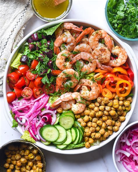 Mediterranean Shrimp Salad - calories, carbs, nutrition