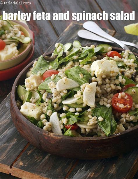 Mediterranean Spinach & Barley Salad - calories, carbs, nutrition