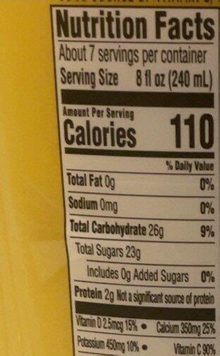 Medium Pulp - calories, carbs, nutrition