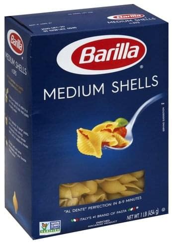 Medium Shells - calories, carbs, nutrition