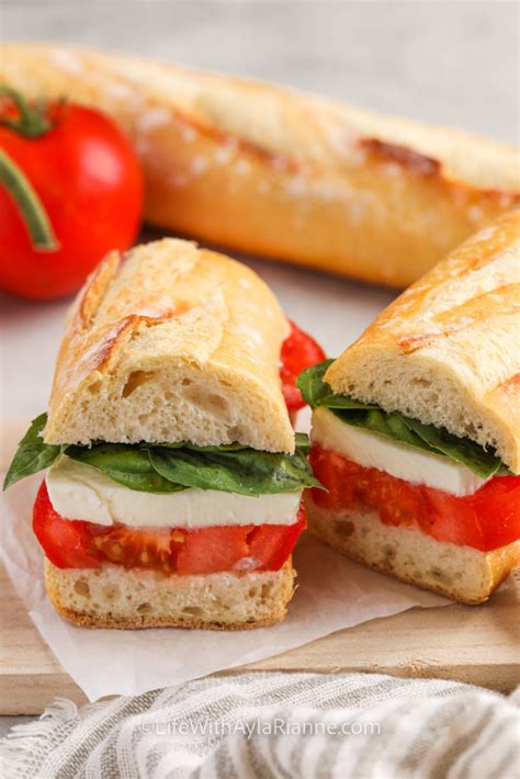 Melanzana Caprese Sandwich - calories, carbs, nutrition