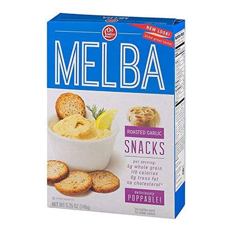 Melba Snacks - Roasted Garlic - calories, carbs, nutrition