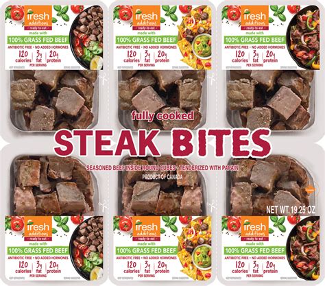 Melty Steak Bites Medium - calories, carbs, nutrition