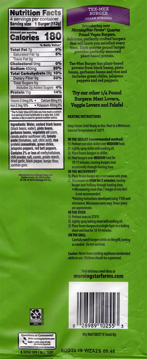Mex Tex Burger - calories, carbs, nutrition