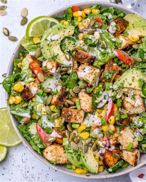 Mexican Chicken Chop Salad - calories, carbs, nutrition